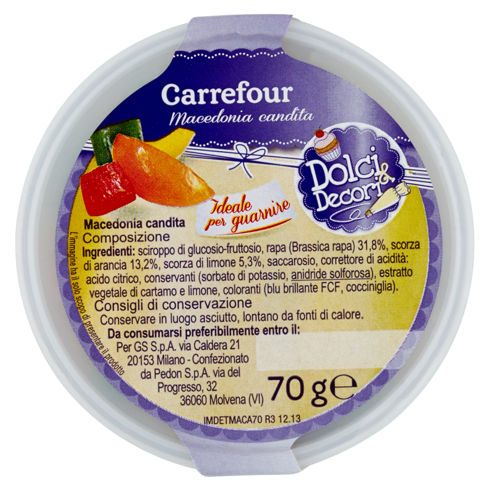 Carrefour Dolci & Decori Macedonia candita 70 g