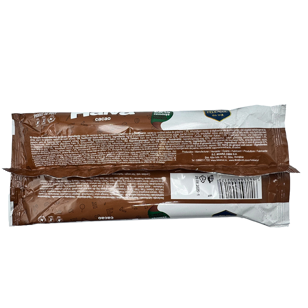 HALVA CON CACAO 400g