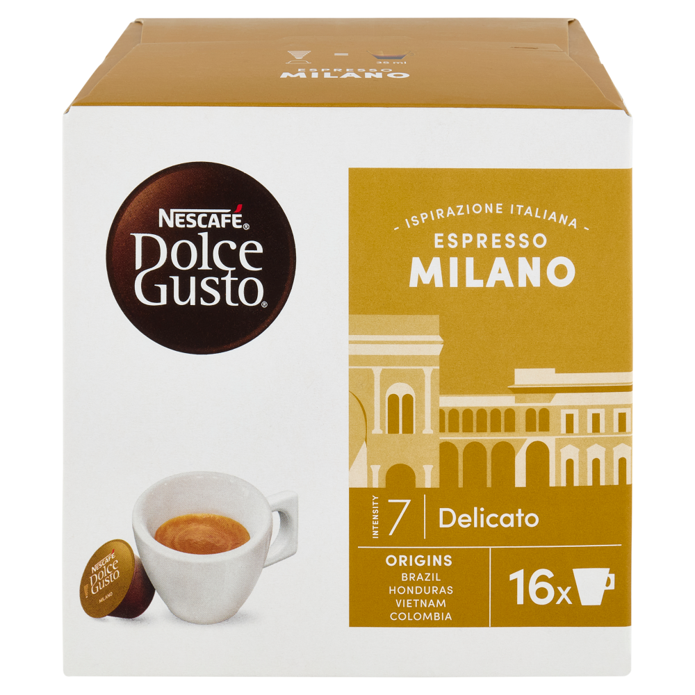 NESCAF&Eacute; DOLCE GUSTO Espresso Milano 16 Capsule Compatibili Nescaf&eacute; Dolce Gusto 99,2g