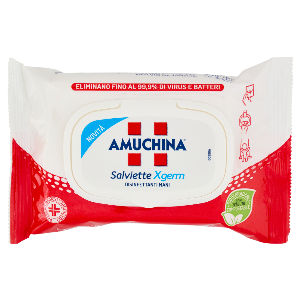 Amuchina Salviette Xgerm Disinfettanti Mani 20 pz
