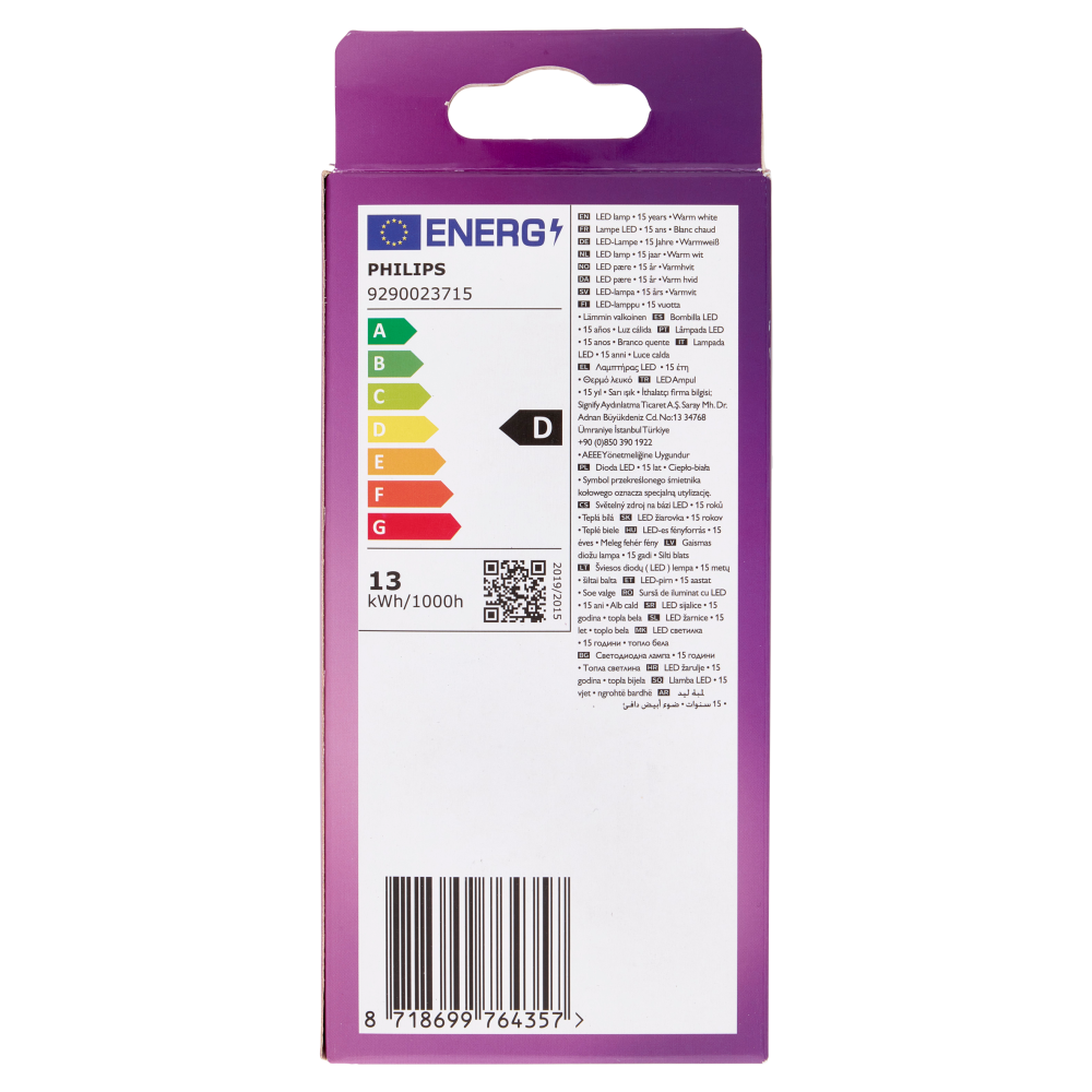 Philips Led goccia filamento 120W E27 2700K