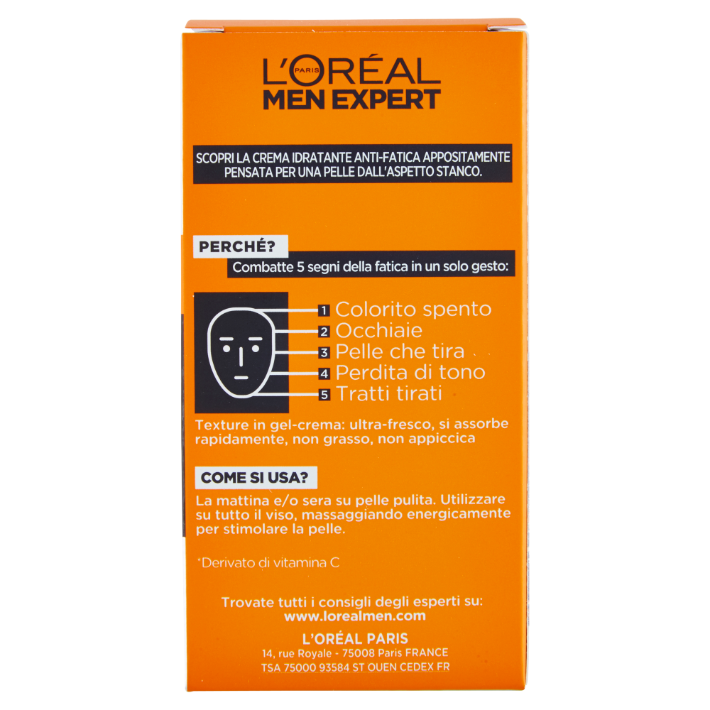 L'Oréal Paris Men Expert Hydra Energetic, Crema idratante Anti-Fatica, 50 ml