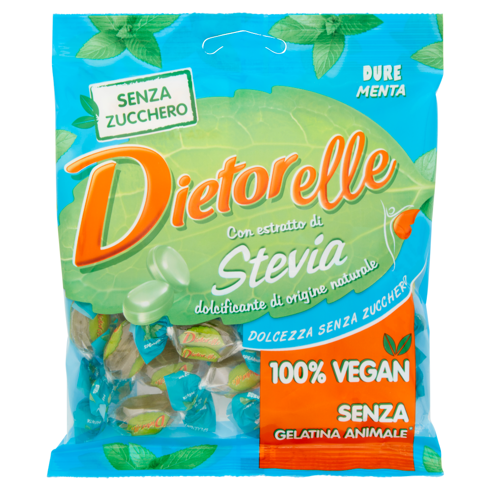 Dietorelle con estratto di Stevia Dure Menta 70 g