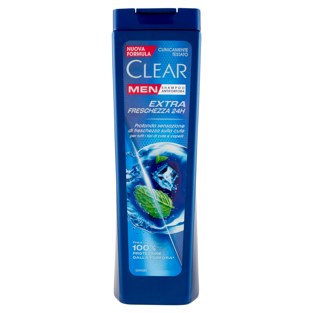 Clear Men Shampoo Antiforfora Extra Freschezza 24H 225 ml