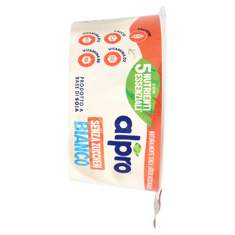 ALPRO Alternativa Vegetale allo Yogurt, Gusto Naturale, Senza Lattosio, Senza Zuccheri, 135g