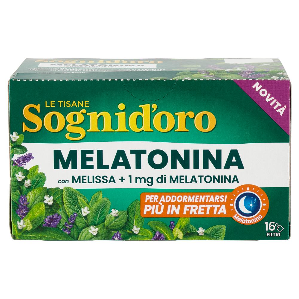 Sognid'oro le Tisane Melatonina con Melissa + 1mg di Melatonina bustine 16 x 2 g