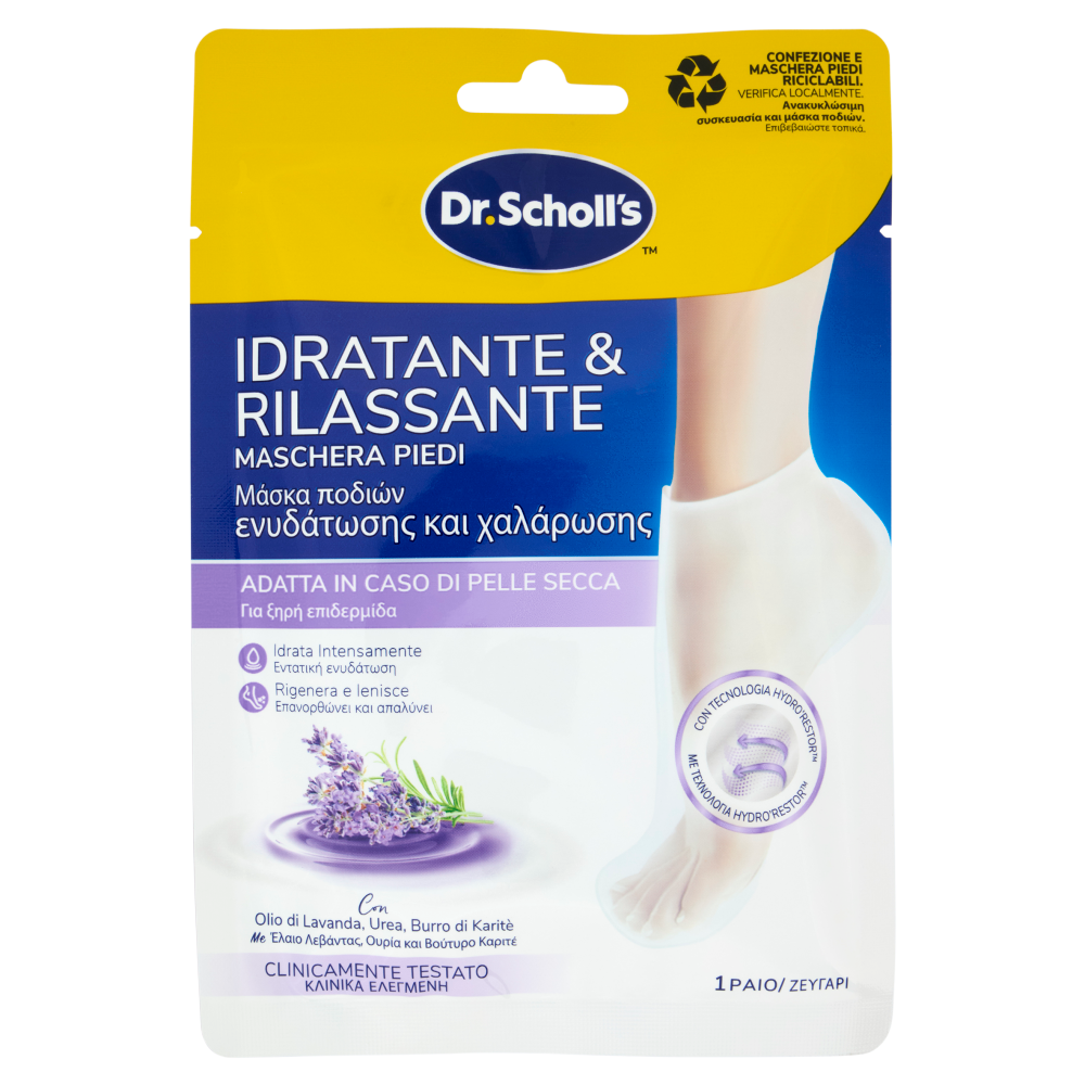 Dr.Scholl's Idratante & Rilassante Maschera Piedi 1 Paio 2 x 10 g