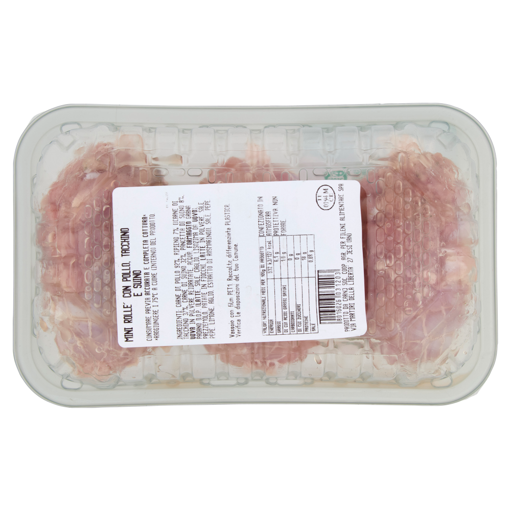 Fileni Mini Roll&egrave; di Pollo con Suino e Tacchino 0,600 kg
