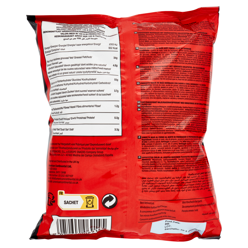 Herr's Carolina Reaper Cheese Curls 113 g