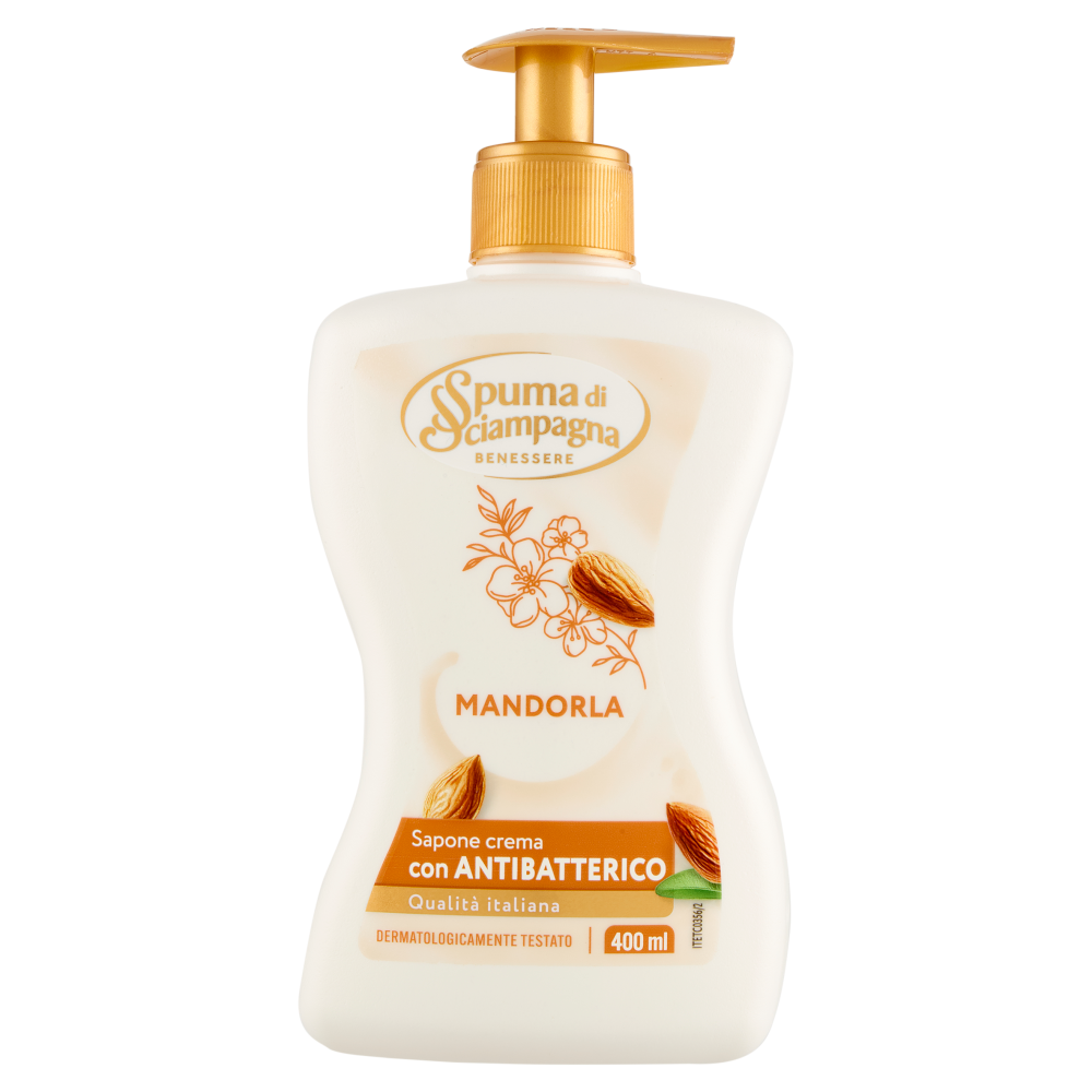 Spuma di Sciampagna Benessere Sapone crema Mandorla 400 ml