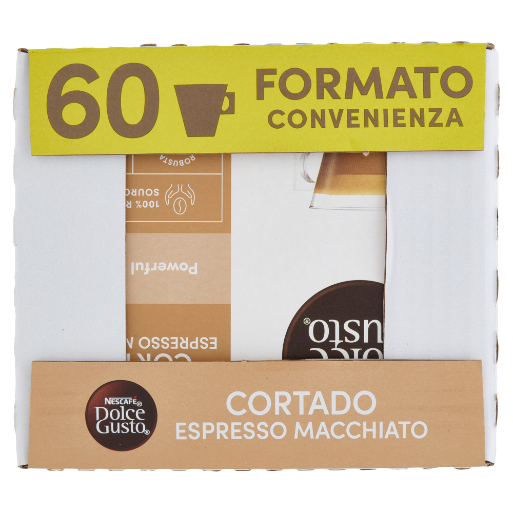 NESCAFÉ DOLCE GUSTO Cortado Espresso Macchiato Caffè 60 Capsule 378g