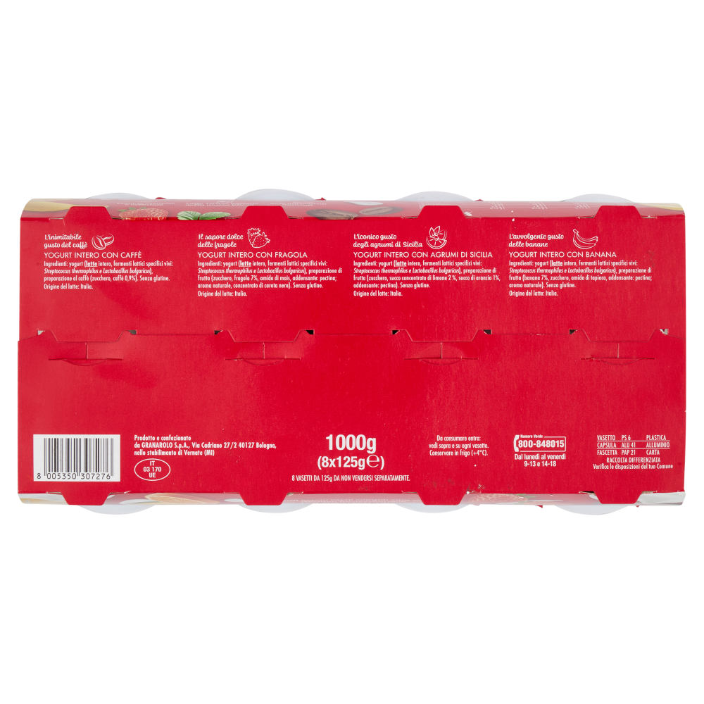 Yomo Caffè, Fragola, Agrumi, Banana 8 x 125 g