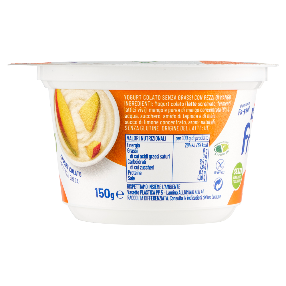 Fage fruyo Mango 0% Grassi 150 g