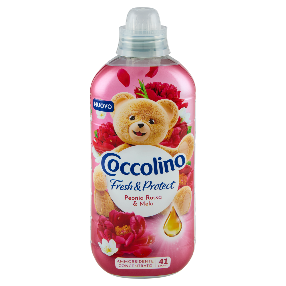 Coccolino Ammorbidente Concentrato Fresh & Protect Peonia Rossa & Mela 41 Lavaggi 952ml