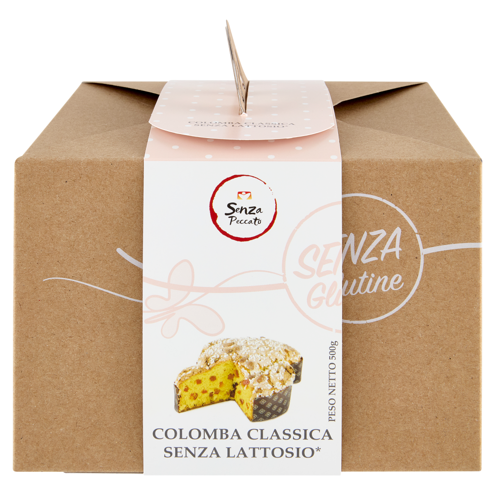 Senza Peccato Colomba Classica Senza Lattosio Senza Glutine 500 g