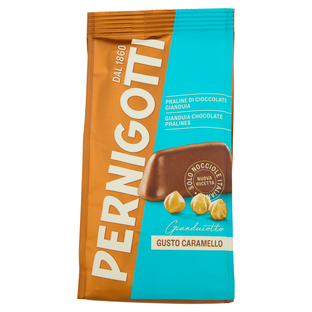 Pernigotti Gianduiotto Gusto Caramello Praline di Cioccolato Gianduia 140 g