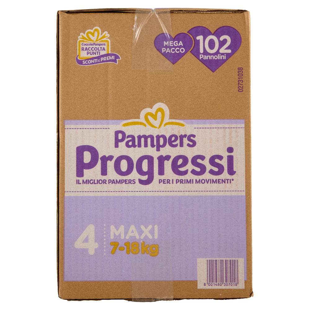 Pampers Progressi Maxi 102 pz