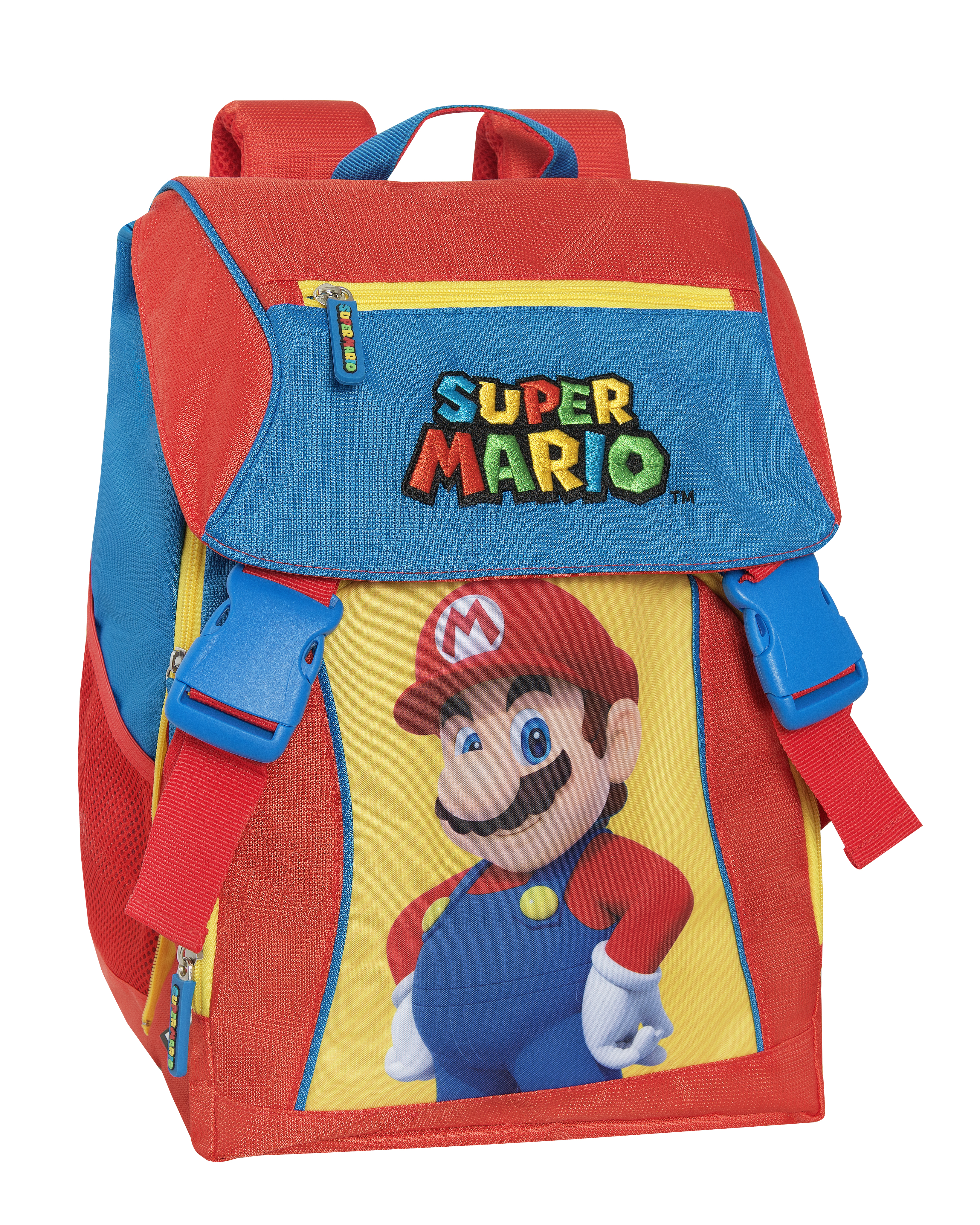 Carrefour 8058263193467 zaino Zaino scolastico Blu, Rosso, Giallo