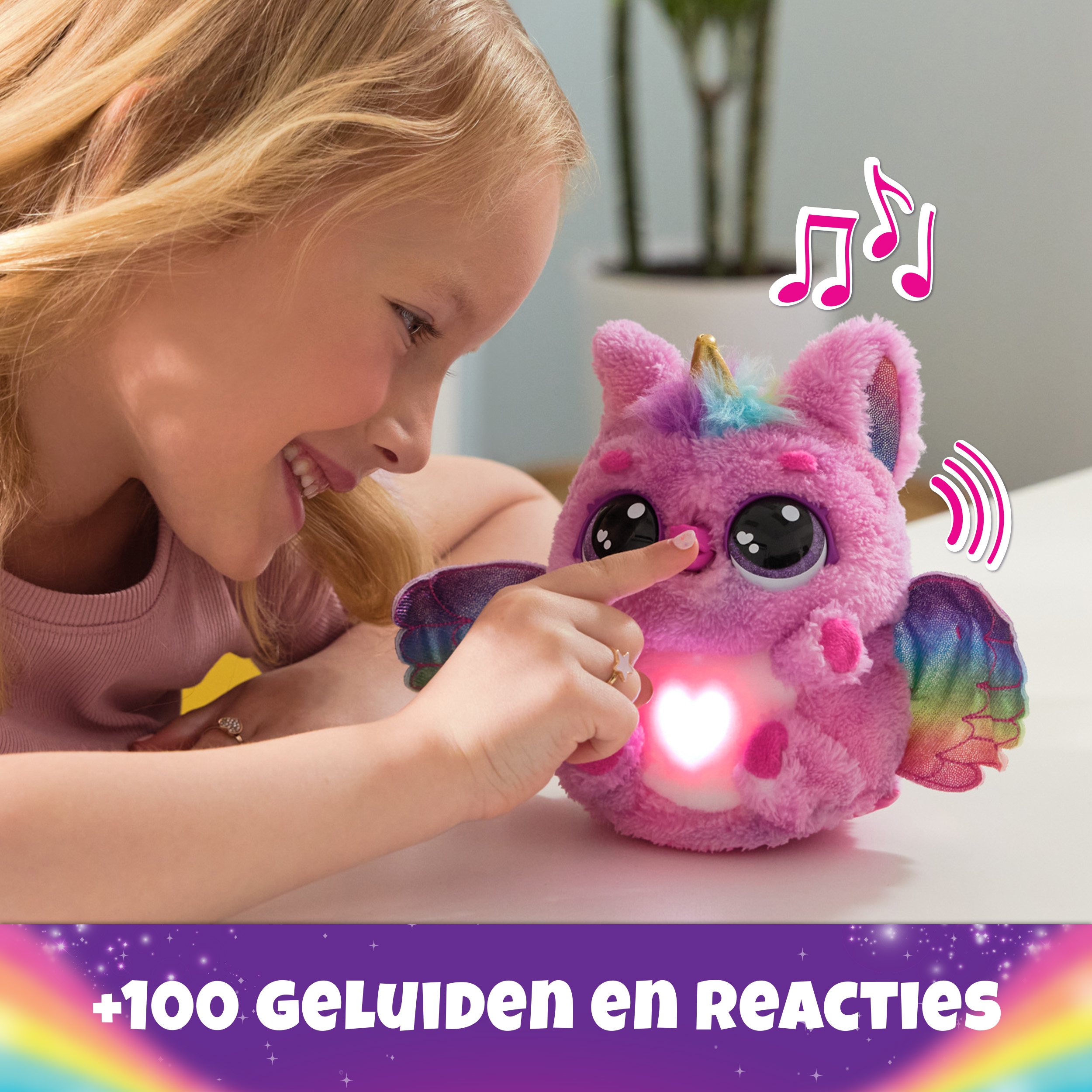 Hatchimals Alive, Uovo Mystery Hatch Pufficorn, Peluche Interattivo a Sorpresa con Effetti Speciali, Nebbia, Luci, 100 Reazioni e Suoni, Giocattoli per Bambini e Bambine, 5+ Anni - Modelli Variabili