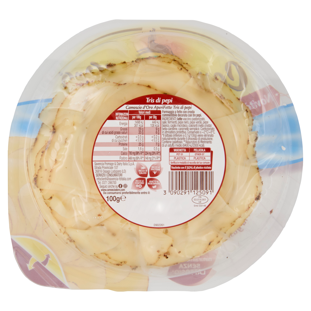 Camoscio d'Oro AperiFette Tris di Pepi 100 g