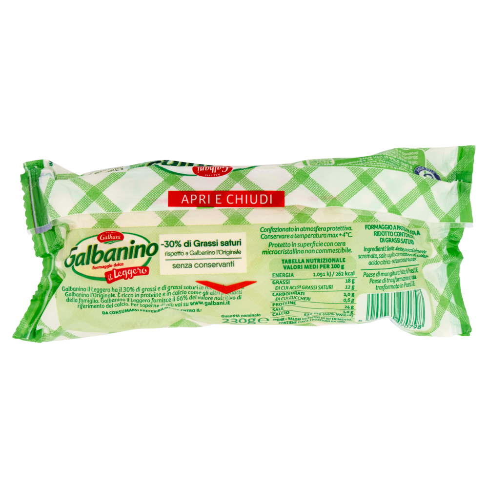 Galbani Galbanino Formaggio dolce il Leggero 230 g