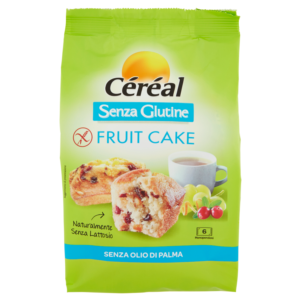 Céréal Senza Glutine Fruit Cake 6 Monoporzioni 200 g