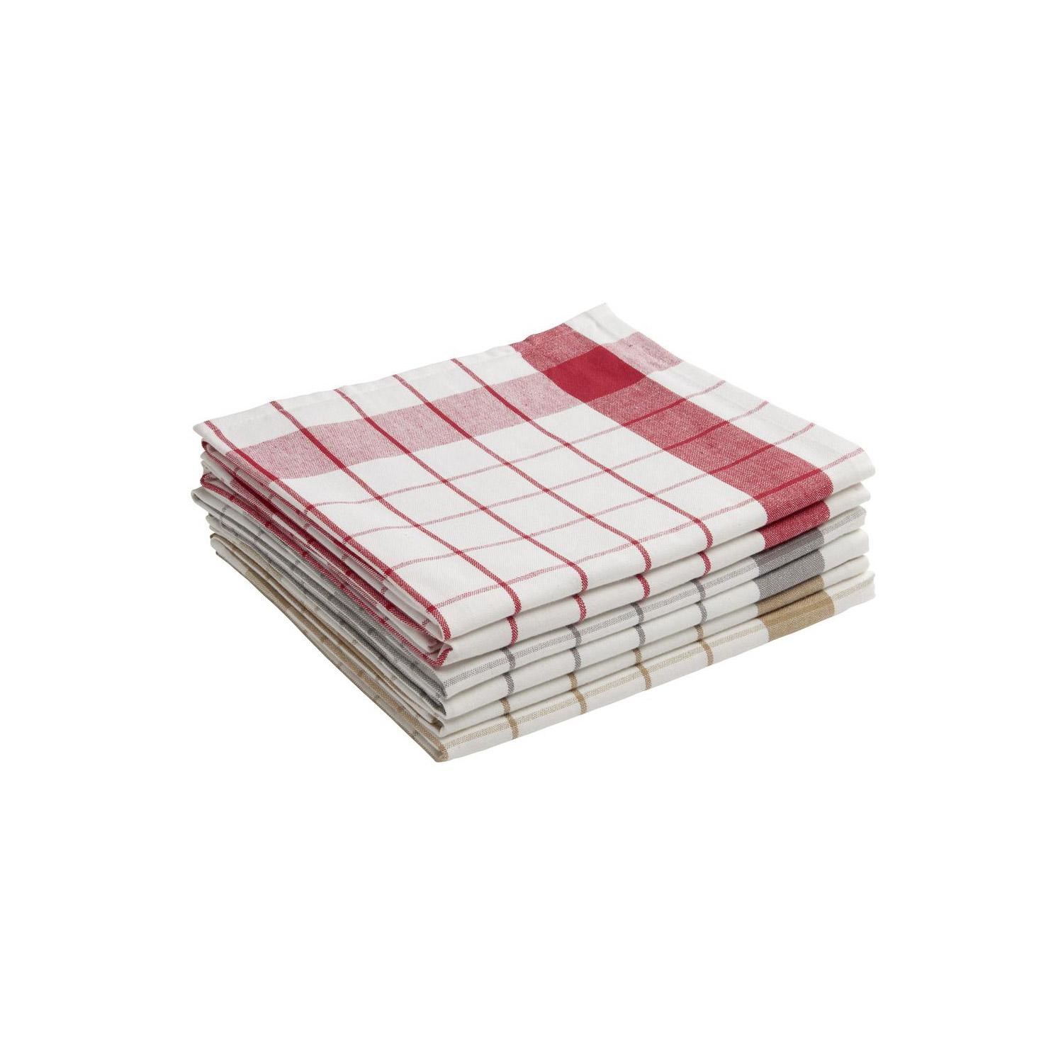 TEX HOME Lotto 6 strofinacci, 100% cotone