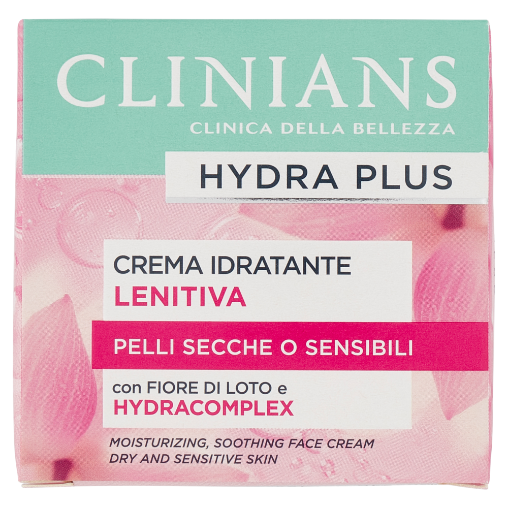 Clinians Hydra Plus Crema Idratante Lenitiva Pelli Secche o Sensibili 50 mL