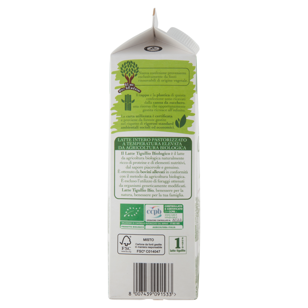 latte tigullio Il Podere Centrale Bio Latte Intero 1 litro