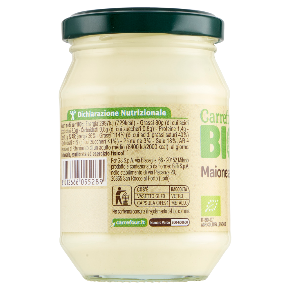 Carrefour Bio Maionese 180 g