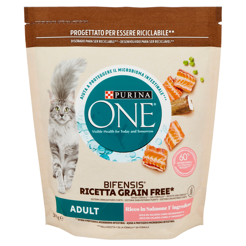 PURINA ONE Bifensis Grain Free Adult Salmone 350 g
