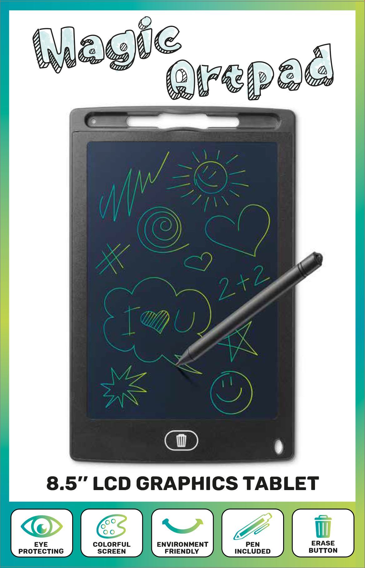 Tech Pop Magic Artpad Tavoletta grafica con LCD display