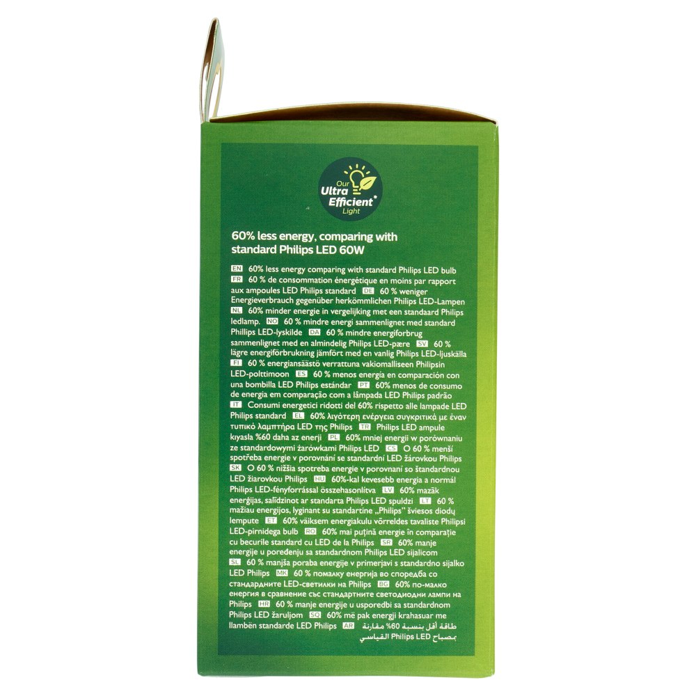 Philips LED Goccia Vetro Filam 60W E27 2700K Non-Dim Classe A