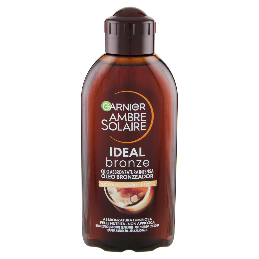 Garnier Ambre Solaire Ideal bronze Olio Abbronzatura Intensa Olio Cocco 200 ml