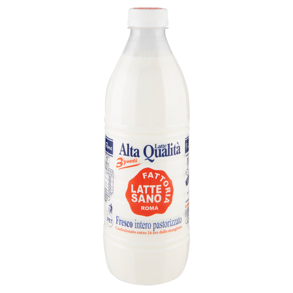 Fattoria Latte Sano Latte Alta Qualit&agrave; Fresco intero pastorizzato 1 litro