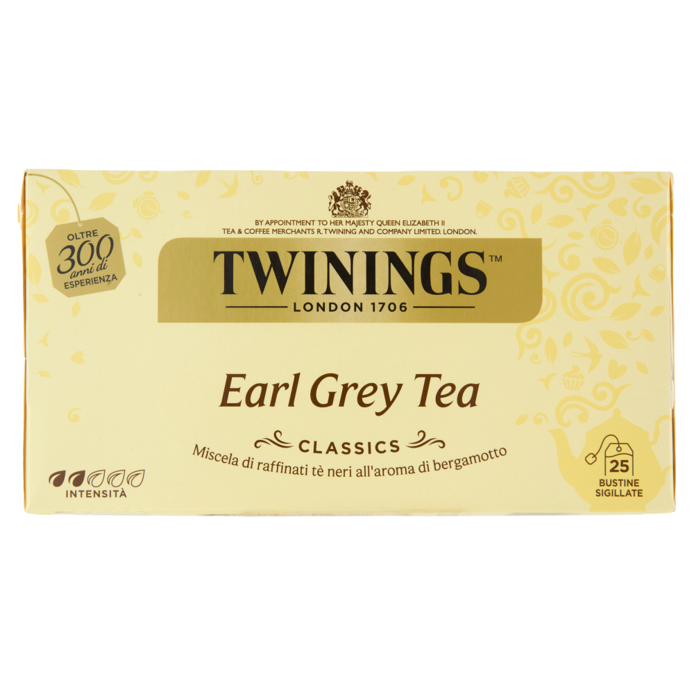 Twinings Earl Grey Tè Nero al sapore di Bergamotto 25 filtri + 1 omaggio The 52 g