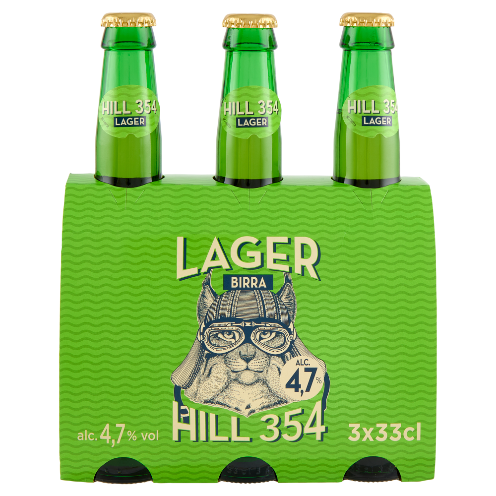 Lager Birra Hill 354 3 x 33 cl