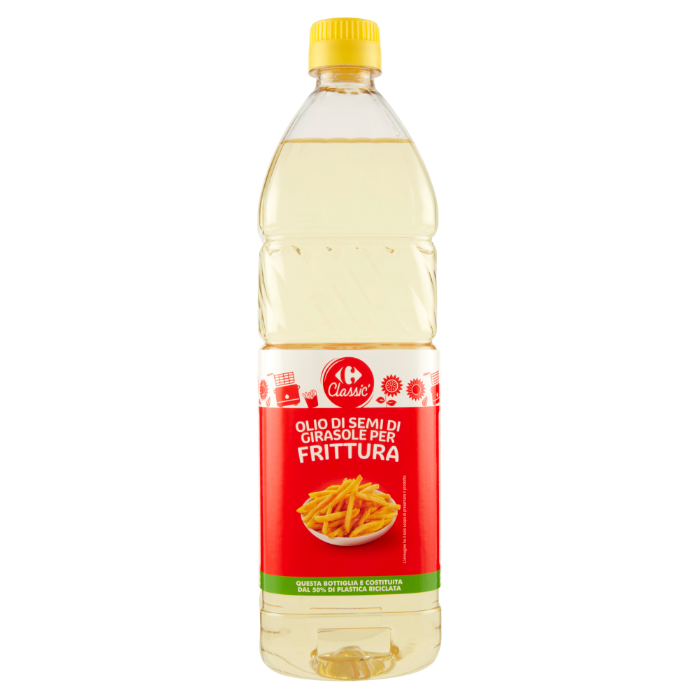 Carrefour Classic Olio di Semi di Girasole per Frittura 1 L