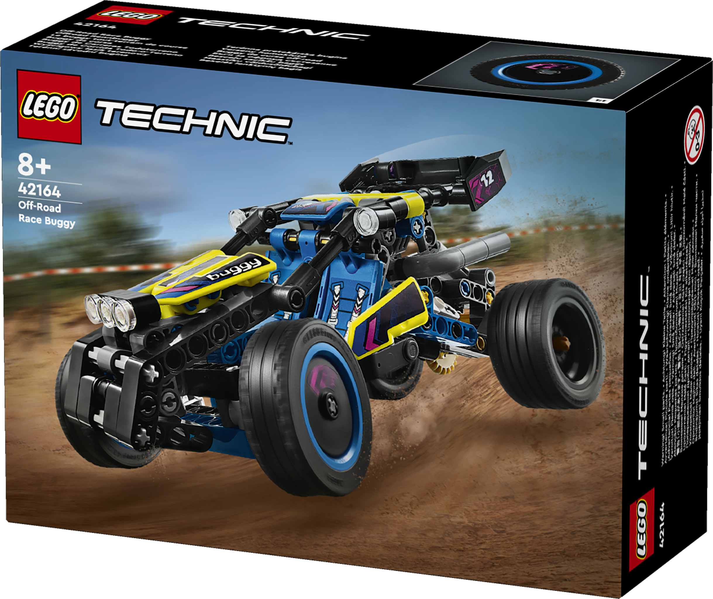 LEGO Technic 42164 Buggy da Corsa, Macchina Giocattolo per Bambini da 8 Anni in su, Regalo Amanti Modellini di Auto da Gara