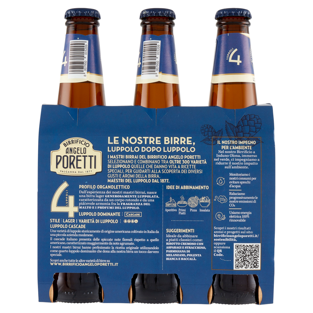 Birrificio Angelo Poretti l'Originale 4 Luppoli 3 x 33 cl