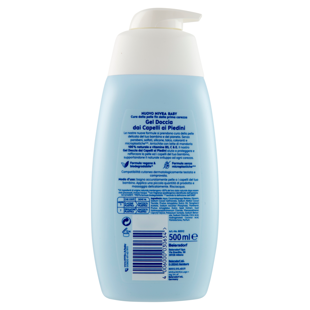 Nivea Baby Gel Doccia dai Capelli ai Piedini 500 ml