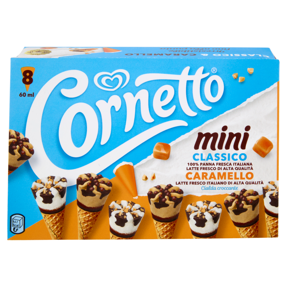Cornetto Algida mini Classico - Caramello 8 Gelati 288 g