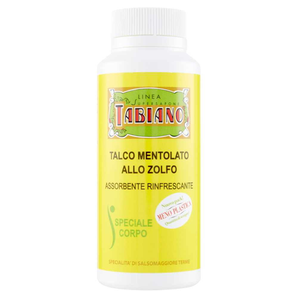 Pilogen Carezza Linea Supersapone Tabiano Talco Mentolato allo Zolfo 150 g