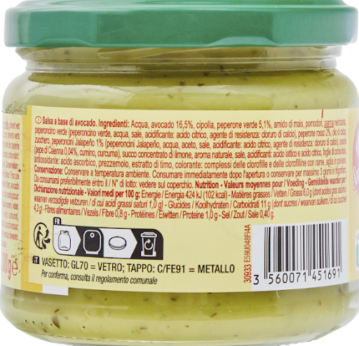 Carrefour Sensation Salsa Guacamole