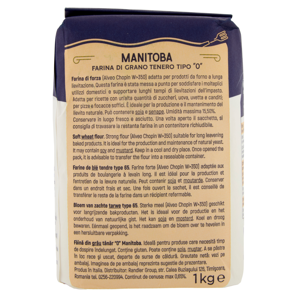 il Molino Chiavazza Manitoba Farina Tipo "0" di Grano Tenero 1 kg