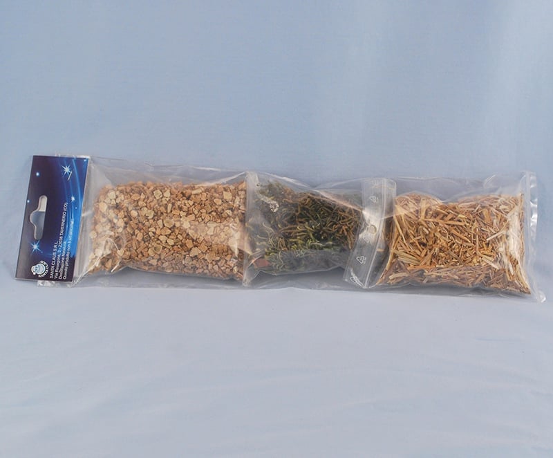 Carrefour Kit Presepe 3D 3 Pezzi (Muschio,Pietrisco,Paglia)