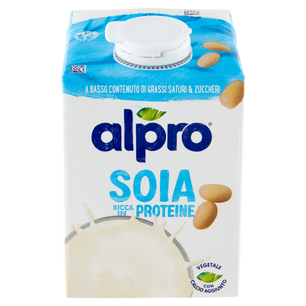 Alpro Classico Soia, Bevanda 100% Vegetale, Basso Contenuto di grassi, Senza Lattosio, 500ml