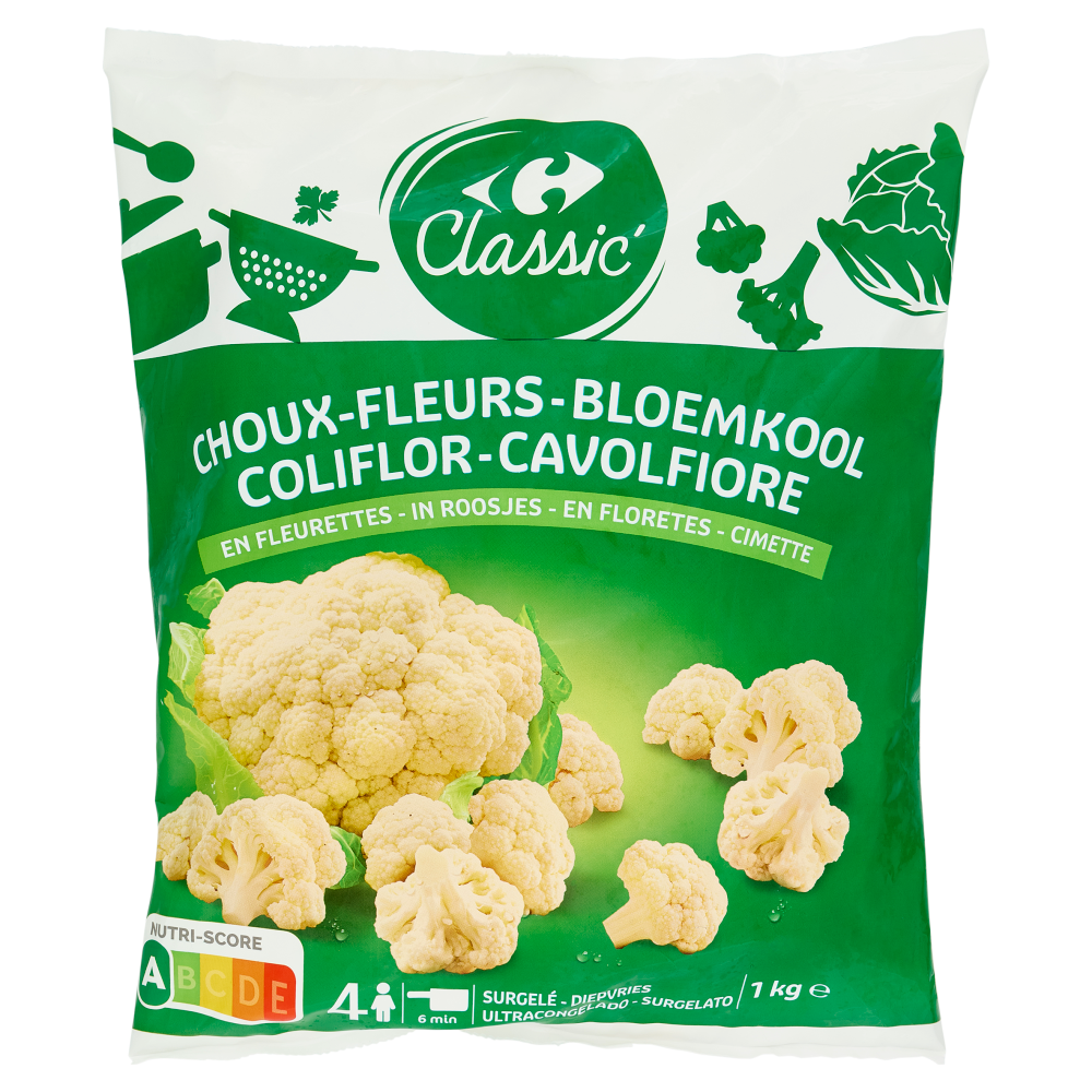 Carrefour Classic Cavolfiore Cimette Surgelato 1 kg