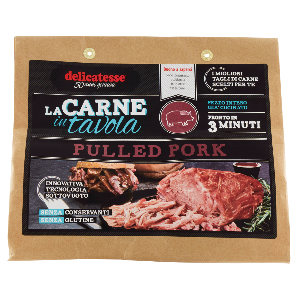 delicatesse La Carne in tavola Pulled Pork 500 g