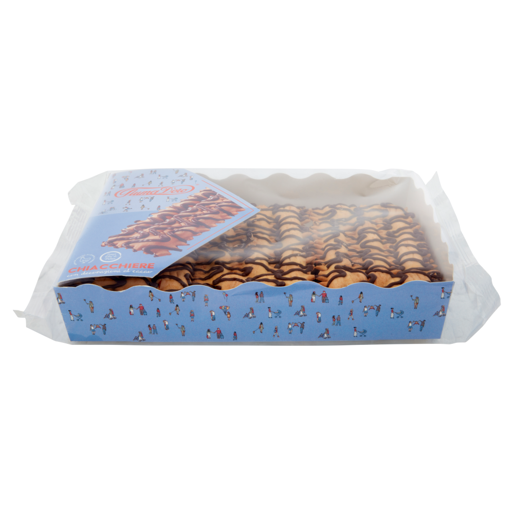 Piuma D'oro Chiacchiere con decorazioni al cacao 250 g